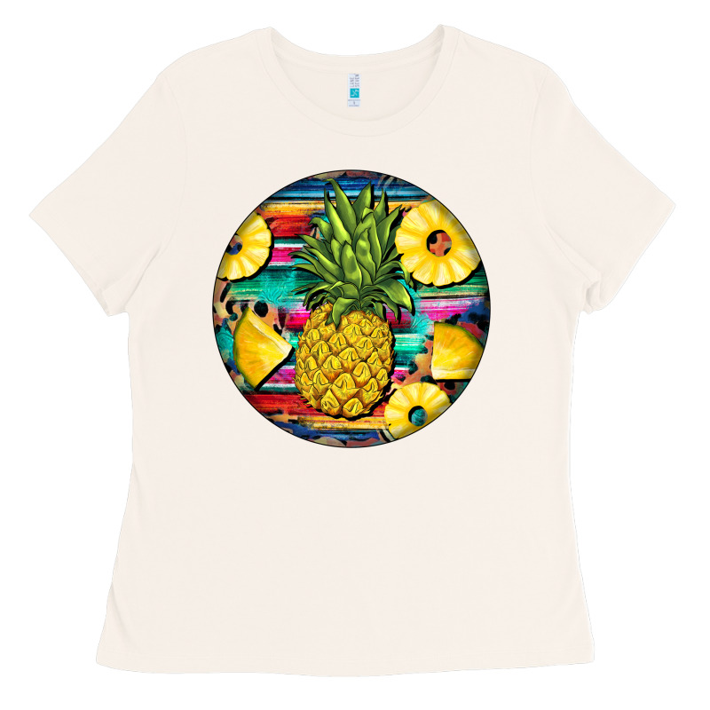Pineapple Leopard Ladies Tee by BarkalooDesign | Teevron