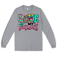 Heather Grey love my patients nurse Long Sleeve Tee - RanaPortraitStore