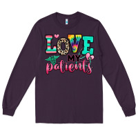 Plum love my patients nurse Long Sleeve Tee - RanaPortraitStore