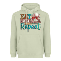 Matcha eat sleep baseball repeat Heavyweight Hoodie - HRA Design Shop
