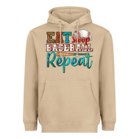Mushroom eat sleep baseball repeat Heavyweight Hoodie - HRA Design Shop