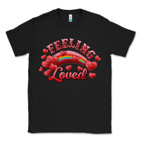 Black Feeling Loved Valentine's Day Classic Tee - RanaPortraitStore