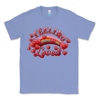 Colony Blue Feeling Loved Valentine's Day Classic Tee - RanaPortraitStore