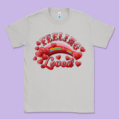 Feeling Loved Valentine's Day Classic Tee Designed By Ranaportraitstore