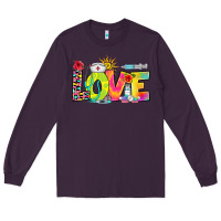 Plum love nurse summer Long Sleeve Tee - RanaPortraitStore