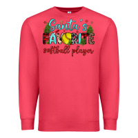 Cardinal santa s favorite softball player Premium Sweatshirt - JahusDesignShop