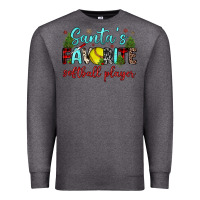 Charcoal Heather santa s favorite softball player Premium Sweatshirt - JahusDesignShop