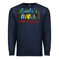 Navy santa s favorite softball player Premium Sweatshirt - JahusDesignShop