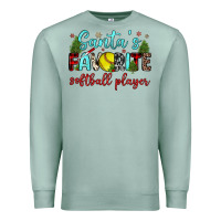 Seafoam santa s favorite softball player Premium Sweatshirt - JahusDesignShop