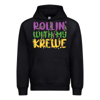 Black rollin with my krewe Urban Hoodie - MaliasSmallBusiness