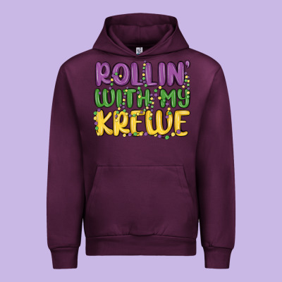 Rollin With My Krewe Urban Hoodie Designed By Maliassmallbusiness
