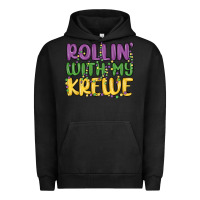 Pigment Black rollin with my krewe Urban Hoodie - MaliasSmallBusiness