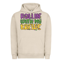 Pigment French Oak rollin with my krewe Urban Hoodie - MaliasSmallBusiness