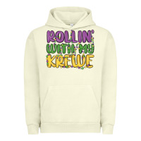 Pigment Pistachio rollin with my krewe Urban Hoodie - MaliasSmallBusiness