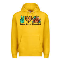Lemon peace love thankful turkey Premium Hoodie - Jasminsmagicworld
