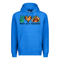 True Royal peace love thankful turkey Premium Hoodie - Jasminsmagicworld