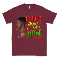 Burgundy black men are dope black man Classic Tee - texasbilliewilder