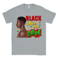 Heather Grey black men are dope black man Classic Tee - texasbilliewilder