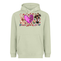 Matcha peace love makeup Heavyweight Hoodie - RacoonDesign