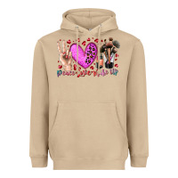 Mushroom peace love makeup Heavyweight Hoodie - RacoonDesign