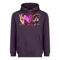 Plum peace love makeup Heavyweight Hoodie - RacoonDesign