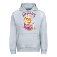 Heather Grey groovy chick easter Urban Hoodie - MaliasSmallBusiness