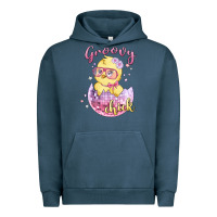 Pigment Midnight Navy groovy chick easter Urban Hoodie - MaliasSmallBusiness