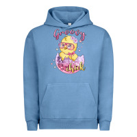 Pigment Pebble Blue groovy chick easter Urban Hoodie - MaliasSmallBusiness