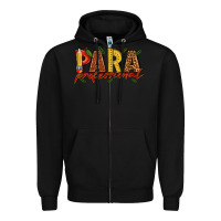 Black paraprofessional Zipper Hoodie - texasbilliewilder