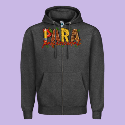 Paraprofessional Zipper Hoodie Designed By Texasbilliewilder