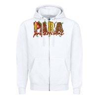White paraprofessional Zipper Hoodie - texasbilliewilder