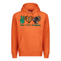 Carrot peace love thanksgiving Premium Hoodie - Jasminsmagicworld
