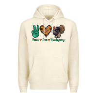 Sandshell peace love thanksgiving Premium Hoodie - Jasminsmagicworld
