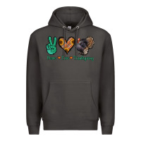 Smoke peace love thanksgiving Premium Hoodie - Jasminsmagicworld