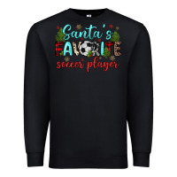 Black santa s favorite soccer player Premium Sweatshirt - JahusDesignShop