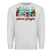 Dove Grey santa s favorite soccer player Premium Sweatshirt - JahusDesignShop