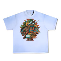 Grape Ice bucking bronco aztec shape background Urban Heavy Tee - Artiststas
