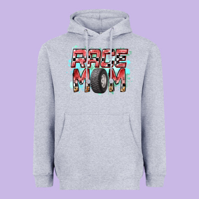 Race Mom Heavyweight Hoodie Designed By Racoondesign