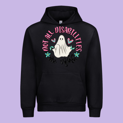 Not All Disabilities Are Visible Urban Hoodie Designed By Maliassmallbusiness