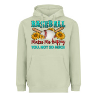 Matcha baseball makes me happy you, not so much Heavyweight Hoodie - HRA Design Shop