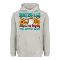 Moon Dust baseball makes me happy you, not so much Heavyweight Hoodie - HRA Design Shop