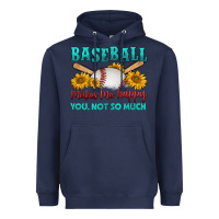 Navy baseball makes me happy you, not so much Heavyweight Hoodie - HRA Design Shop