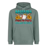Sage baseball makes me happy you, not so much Heavyweight Hoodie - HRA Design Shop