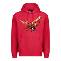 Cardinal Ladybug Flying Premium Hoodie - LillyAllenDesigns