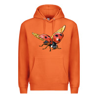 Carrot Ladybug Flying Premium Hoodie - LillyAllenDesigns