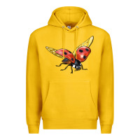 Lemon Ladybug Flying Premium Hoodie - LillyAllenDesigns