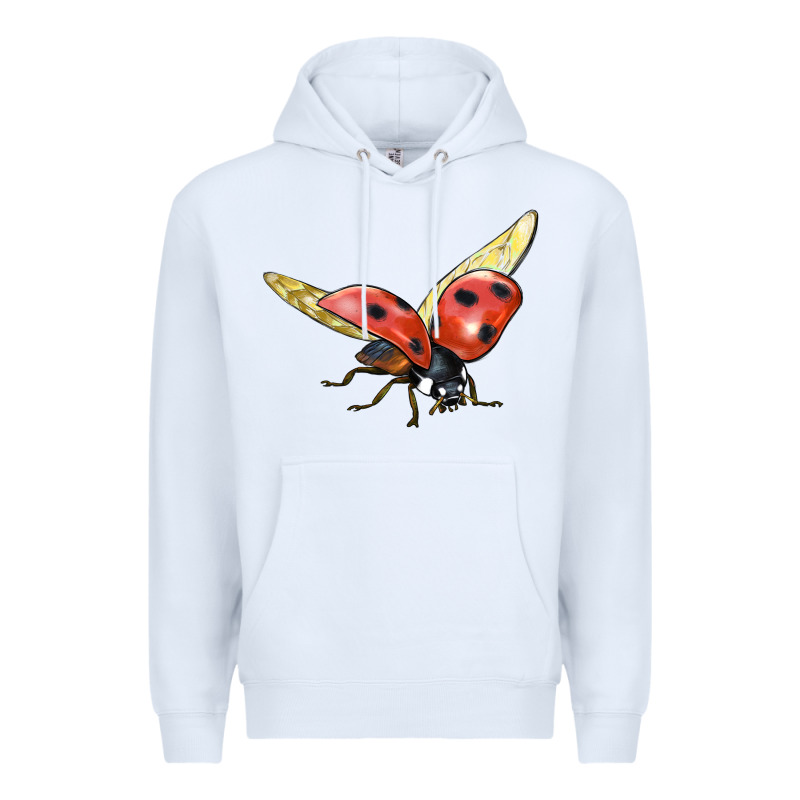 Ladybug Flying Premium Hoodie by LillyAllenDesigns | Teevron