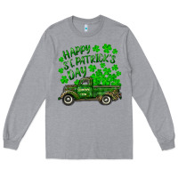Heather Grey happy st. patricks day shamrock farm truck Long Sleeve Tee - RanaPortraitStore