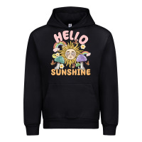 Black hello sunshine Urban Hoodie - MaliasSmallBusiness