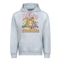 Heather Grey hello sunshine Urban Hoodie - MaliasSmallBusiness